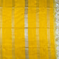 Lemon yellow cotton linen saree