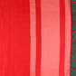 Dual shade of red mysore crepe semi silk saree