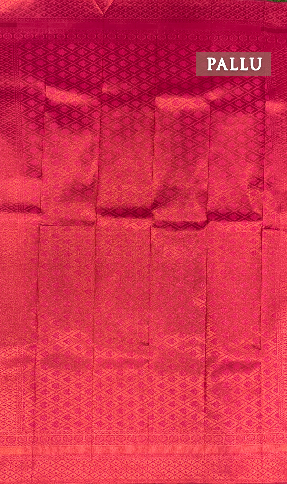 Dark pink kanchipuram silk saree
