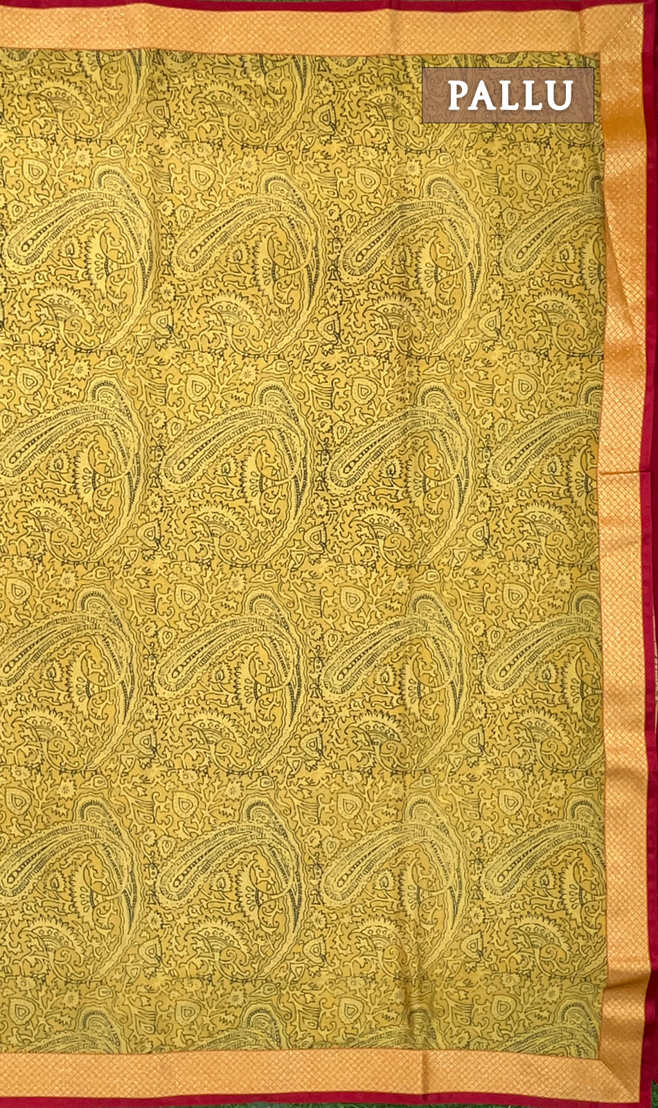 Mustard yellow georgette saree