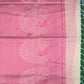Peach and pink chanderi silk cotton saree