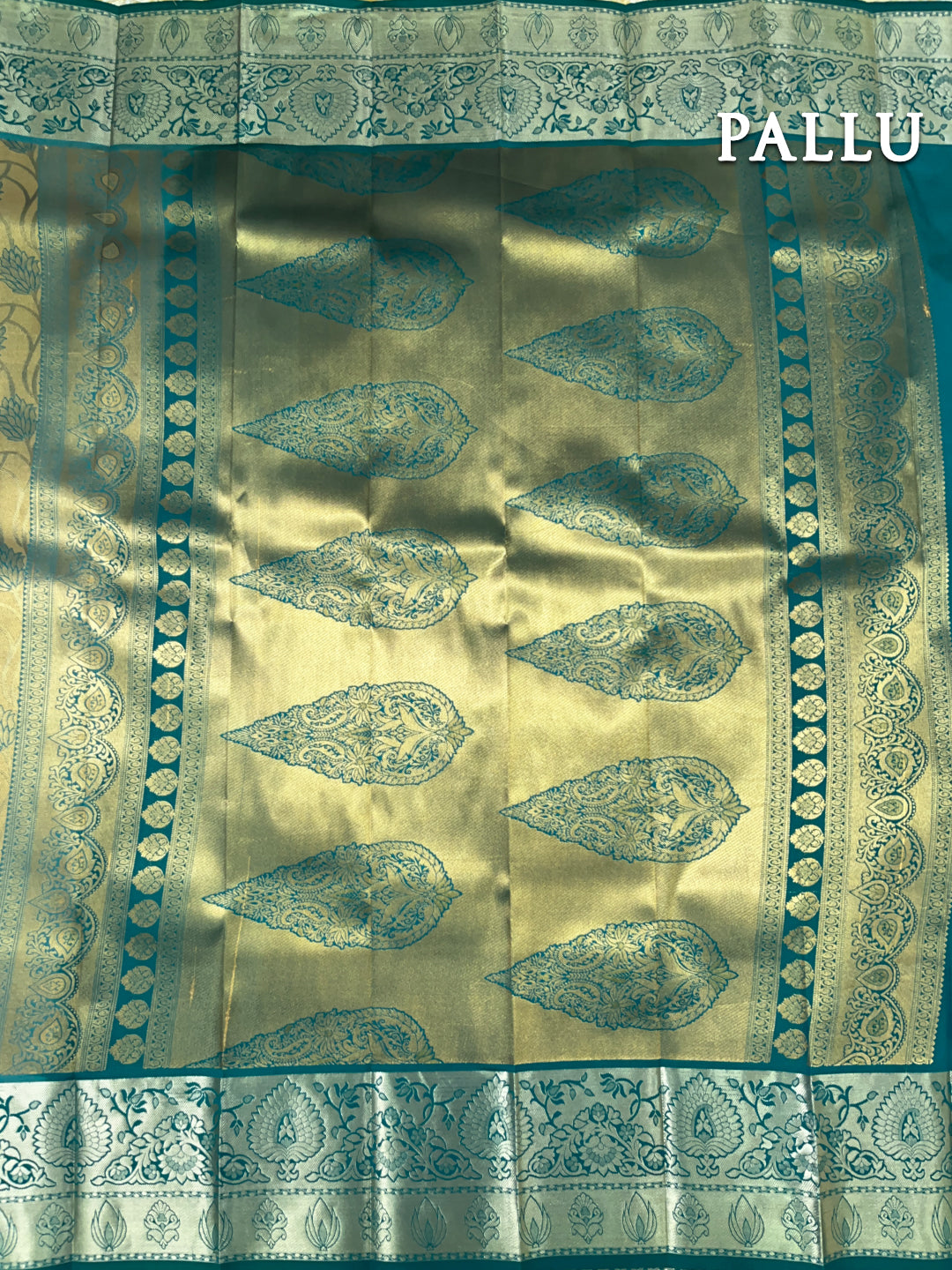 Mustard yellow electronic jacquard kanchipuram korvai silk saree