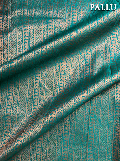 Red kanchipuram soft silk saree