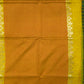 Orange and yellow chanderi silk cotton saree