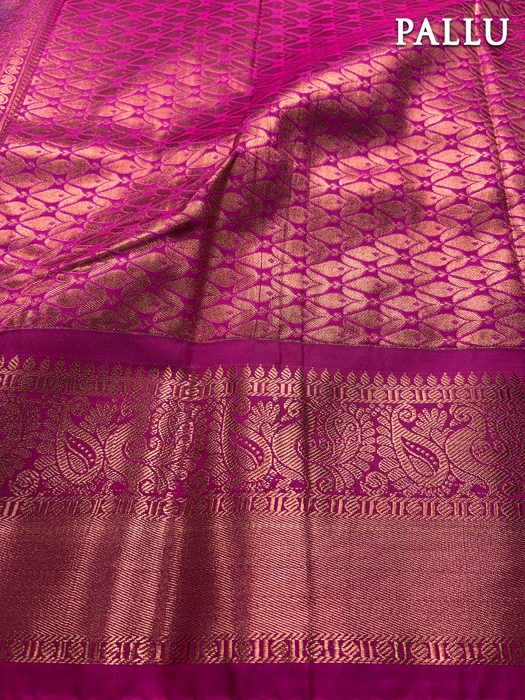 Royal blue kanchipuram silk saree