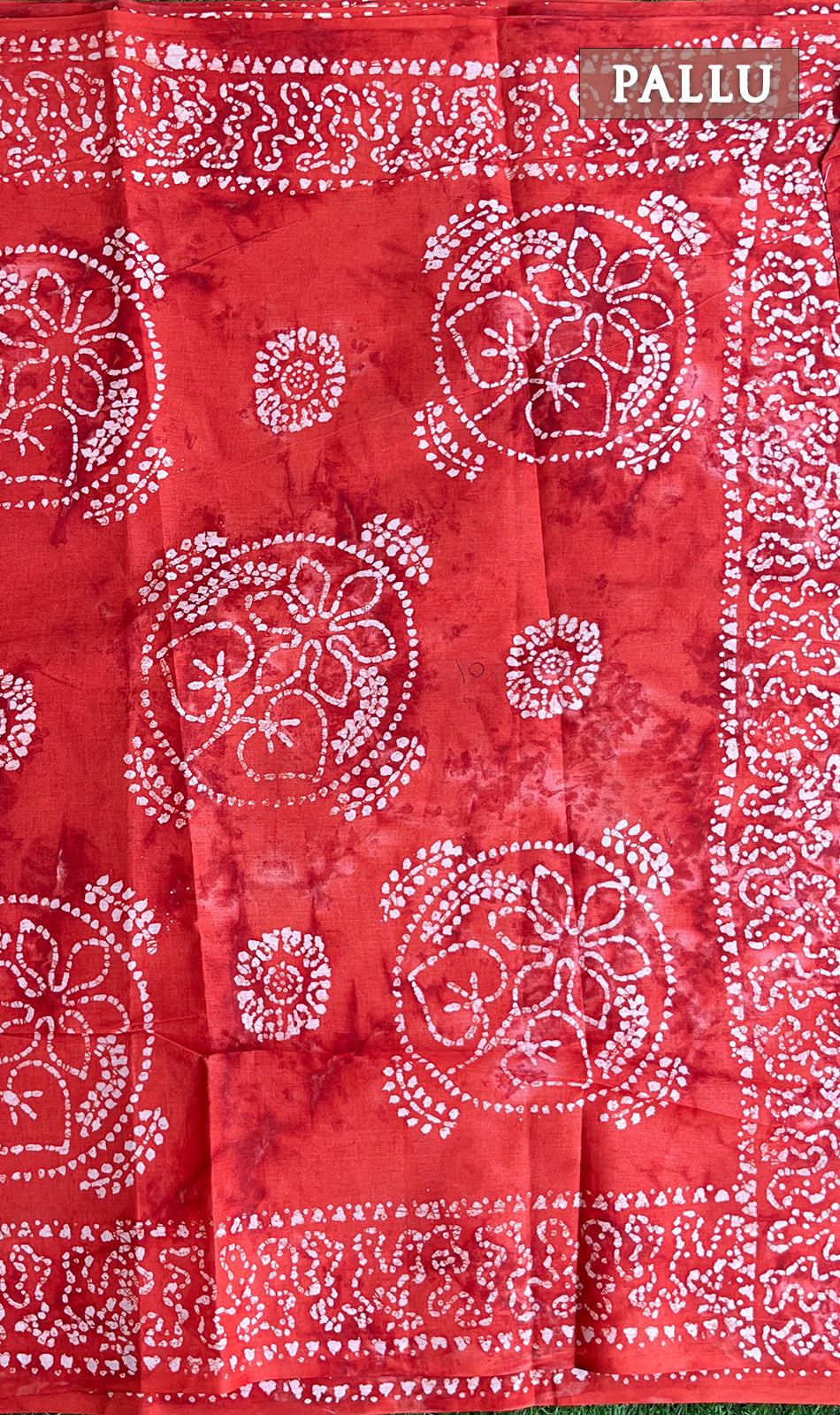 Red snegham cotton saree