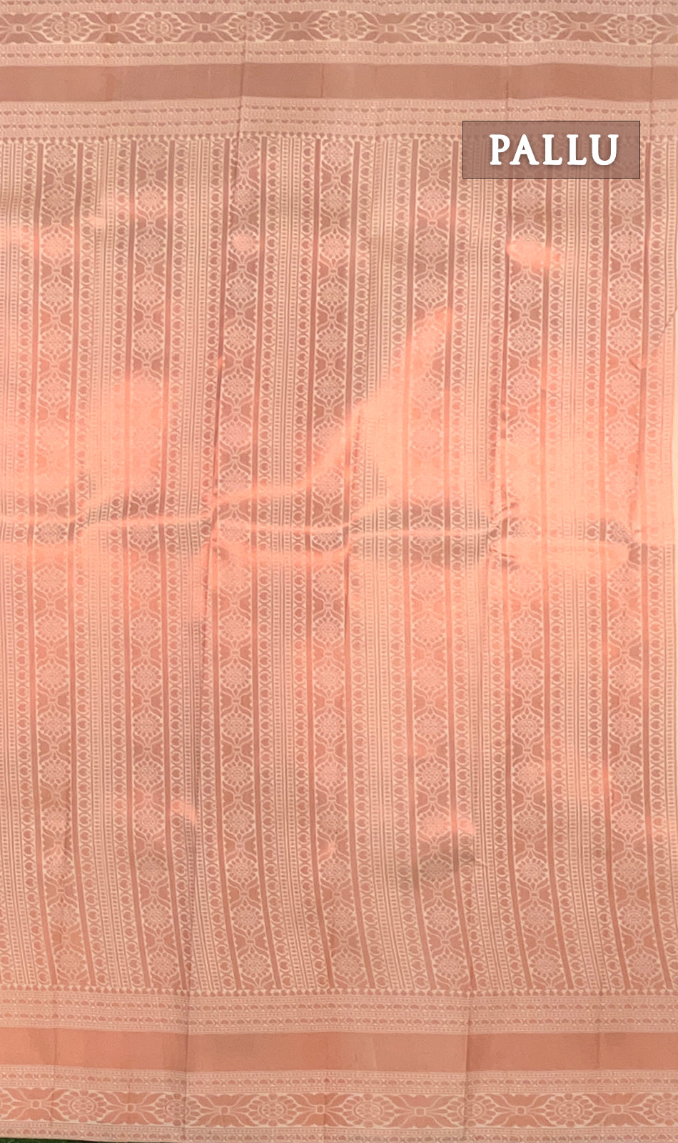 Peach kanchipuram silk saree