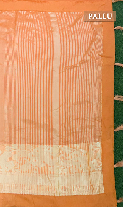 Orange georgette saree