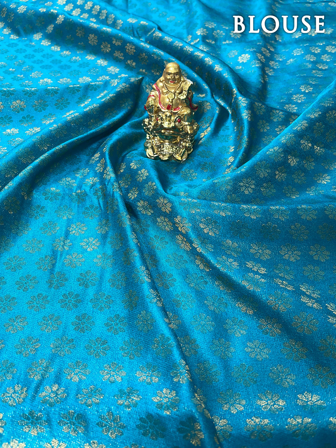Yellow and sky blue banaras soft silk saree
